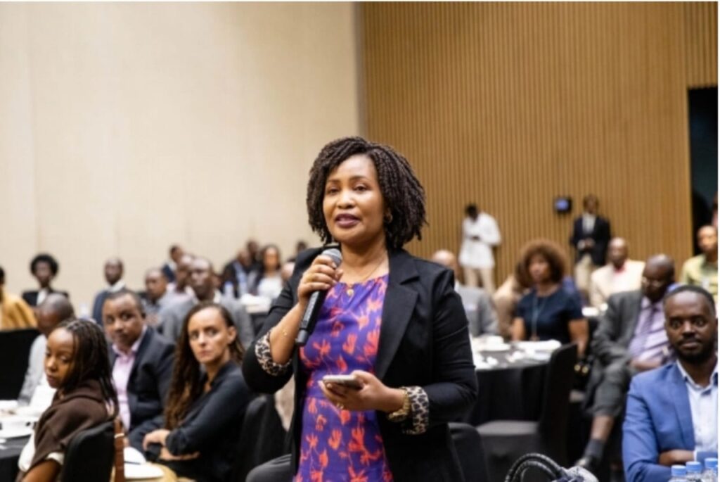 François Twagirumukiza, Chairperson of the Private Sector Federation (PSF), speaks at the meeting.The Africa CEO Forum, set for May 14–15, is one of the largest international gatherings of Africa’s private sector.