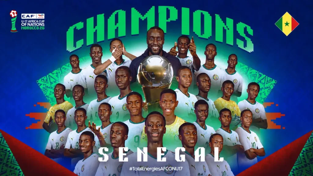 Senegal crowned TotalEnergies CAF U-17 AFCON champions after shootout win over Tanzania